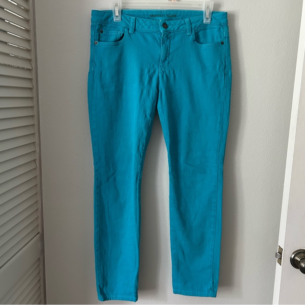 Michael Kors Vibrant Blue/Turquoise  Women's Jeans - Size 6
